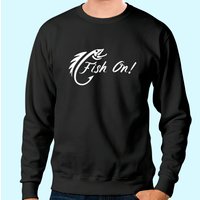 Sweatshirt Fish On Hameçon Appât Cadeau Pêcheur Unisexe