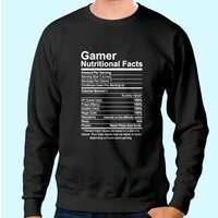 Sweatshirt Unisexe Faits Nutritionnels Gamer