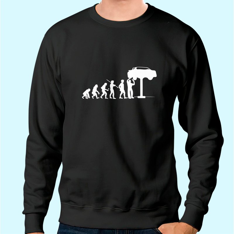 Sweatshirt Evolution Mechanic pour Techniciens Automobiles — Sweats à capuche pour hommes