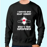 Sweatshirt Unisexe I Survived Open Heart Surgery — Sweats à capuche pour hommes