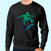 Sweatshirt Skater Skateboarding Helmet Gear pour Unisexe