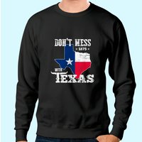 Sweat-shirt Unisexe Noir Vintage Texas