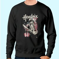 Sweat à Capuche Jimi Hendrix - Modèle Drapeau — Sweats à capuche pour hommes