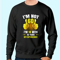 Cadeau d'anniversaire 60 ans Sweatshirt unisexe pour hommes et femmes — Sweats à capuche pour hommes