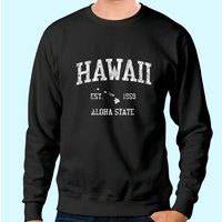 Hawaii Vintage Sports Design Unisex Sweatshirt