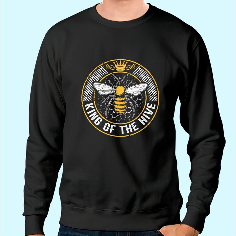 Sweatshirt King Of The Hive Apiculteur Amateur de Miel — Sweats à capuche pour hommes