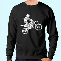 Dirt Bike Rider Motocross Enduro Sweatshirt for Boys