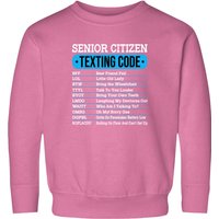 Sweatshirt Unisexe Code de Textage pour Personnes Âgées