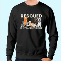 Sweat-shirt Unisexe "Rescued Is My Favorite Breed — Sweats à capuche pour hommes