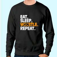Wrestling Sweatshirt for Unisex in Black — Mens Hoodies