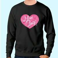 Sweatshirt I Love Lucy Comédie Classique Lucille Ball Logo Roses Roses — Sweats à capuche pour hommes