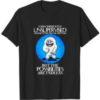 T-shirt humoristique I'm Currently Unsupervised pour hommes - Noir — T-shirts pour hommes