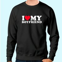 Sweat à Capuche Unisexe I Love My Boyfriend — Sweats à capuche pour hommes