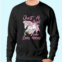 Sweatshirt Unisexe Just A Girl Who Loves Horses — Sweats à capuche pour hommes