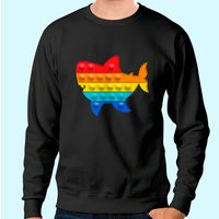 Sweatshirt Shark Lover Pop It Fidget pour Unisexe