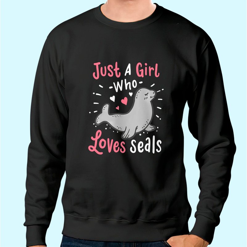 Seals Just A Girl Who Loves Seals Sweatshirt — Sweats à capuche pour hommes