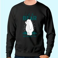 Cn We Bare Bears Sweatshirt Ice Bear pour Unisexe — Sweats à capuche pour hommes