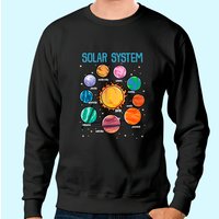 Solar System Planets Science Sweatshirt for Kids — Mens Hoodies