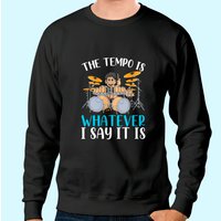 Drummer Kids Gift Percussion Musical Instrument Sweatshirt — Mens Hoodies