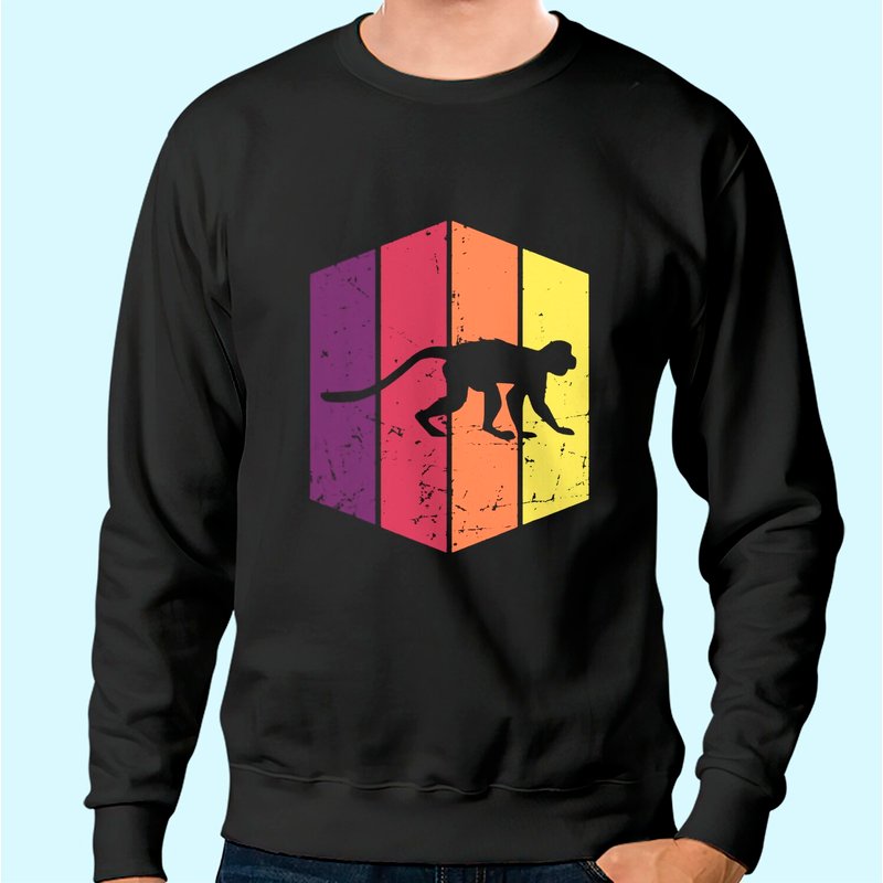 Sweatshirt Unisexe Vintage Monkey