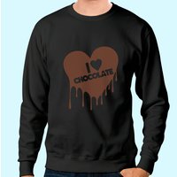 Sweat à capuche Unisexe I Love Chocolate