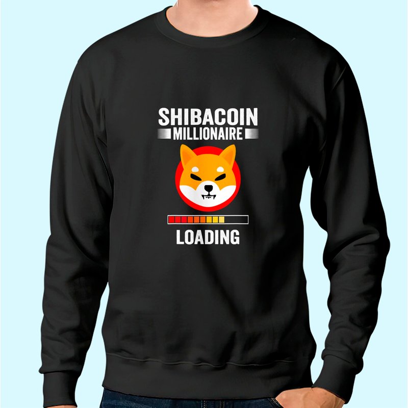 Sweatshirt Shiba Coin The Millionaire Loading Token Coin Inu