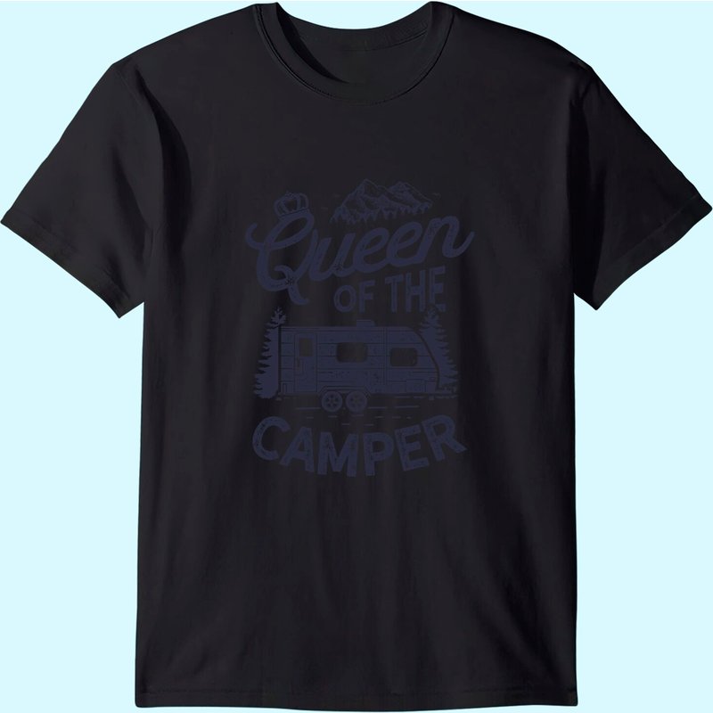 T-shirt de camping extérieur pour hommes Queen Of The Camper — T-shirts pour hommes
