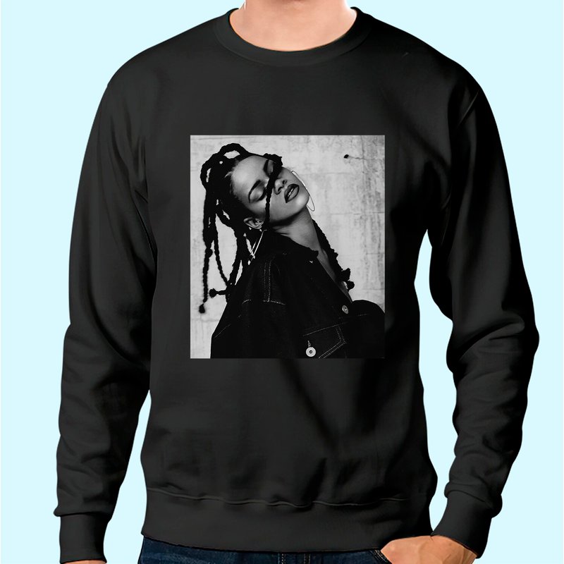 Sweat à Capuche Unisexe Rihanna B&W Aesthetic — Sweats à capuche pour hommes