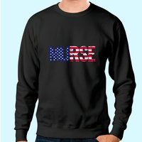 Sweatshirt Murse Male Nurse USA Drapeau Américain Cadeau RN — Sweats à capuche pour hommes