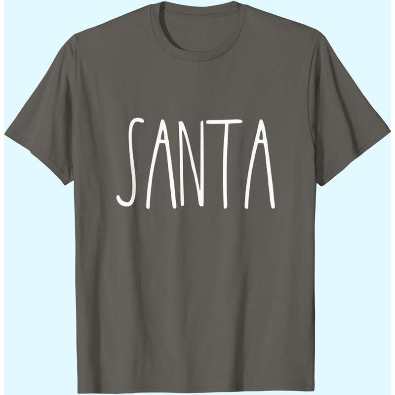 T-shirt de Noël assorti Santa's Favorite Ho pour hommes