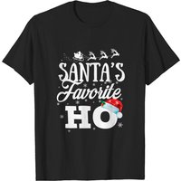 T-shirt pour hommes Santa's Favorite Ho Cadeau de Noël Drôle