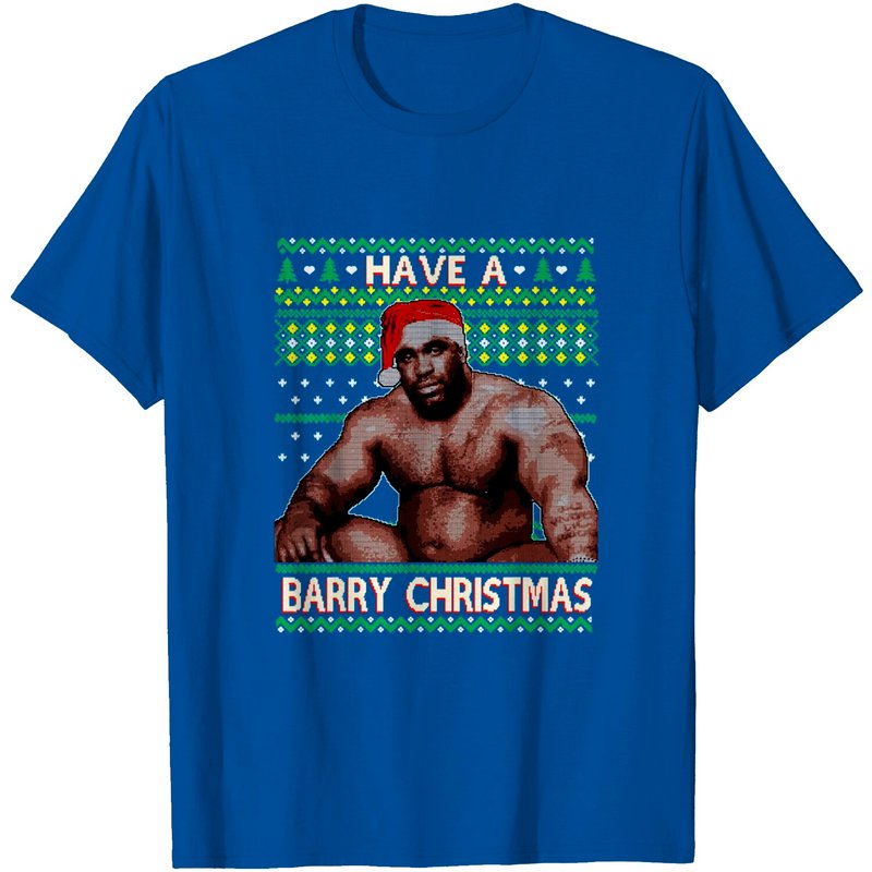 T-shirt Have-a-Barry-Christmas Barry Wood Ugly Christmas pour hommes — T-shirts pour hommes