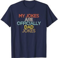 T-shirt Drôle Mes Blagues Sont Officiellement Des Blagues de Papa — T-shirts pour hommes