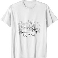 T-shirt souvenir vintage de Key West, Floride pour hommes