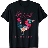 T-shirt pour hommes Key West Florida Chicken Lover Hibiscus