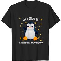 T-shirt Je suis un pingouin piégé dans un corps humain pour hommes