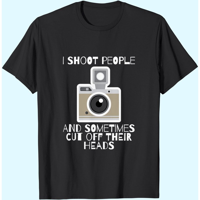 T-shirt Humoristique Photographie I Shoot People pour Hommes — T-shirts pour hommes
