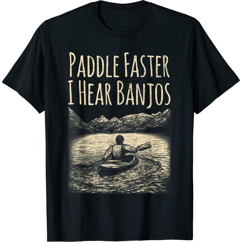 Paddle Faster I Hear Banjos Men's T-Shirt — Mens T Shirts