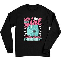 Juste une fille qui aime la photographie T-shirt à manches longues