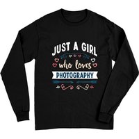 Just A Girl Who Loves Photography T-Shirt à Manches Longues Unisexe — T-shirts pour hommes