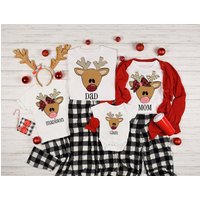 T-shirt de Noël Personnalisé avec Renne pour Hommes