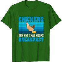 T-shirt pour hommes The Pet That Poops Breakfast Chicken People — T-shirts pour hommes