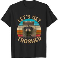 T-shirt Let's Get Trashed Raccoon pour hommes