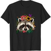 T-shirt Floral Raton Laveur Printemps pour Hommes