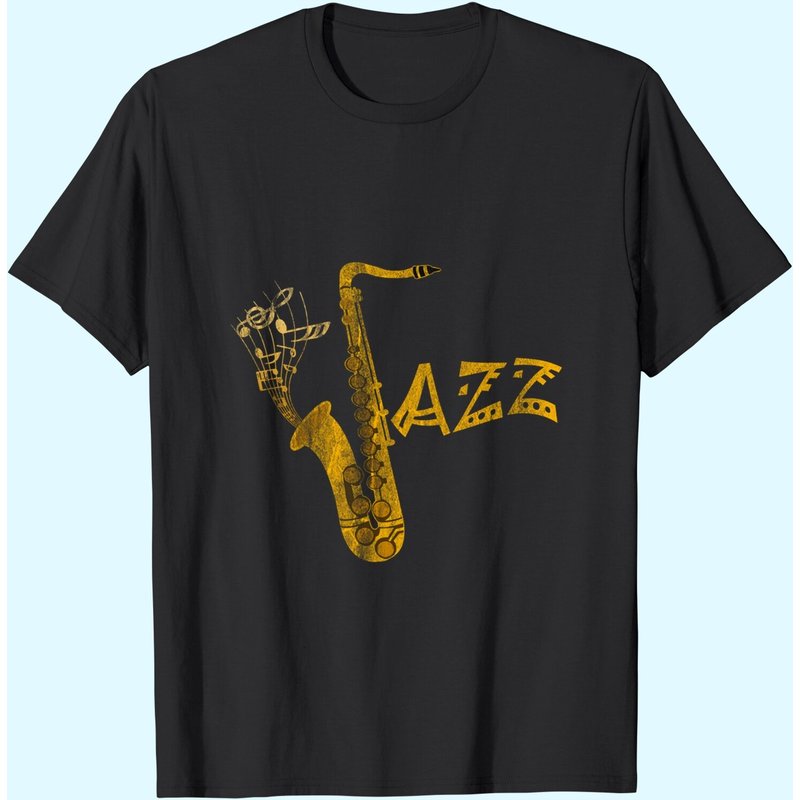 T-shirt pour hommes Saxophoniste musicien de jazz — T-shirts pour hommes