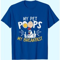 T-shirt My Pet Poops Breakfast Farming Chicken Farmer pour hommes — T-shirts pour hommes