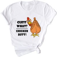 T-shirt Guess What? Chicken Butt pour hommes — T-shirts pour hommes