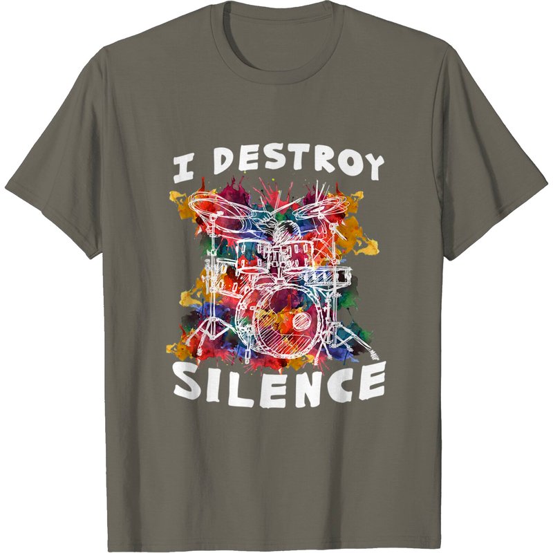 T-shirt Drummer Drumsticks pour hommes en noir — T-shirts pour hommes