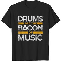 T-shirt Drummers Drums Are The Bacon Of Music pour hommes — T-shirts pour hommes