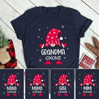 Gnome Matching Family Custom Name Christmas T-Shirt for Men